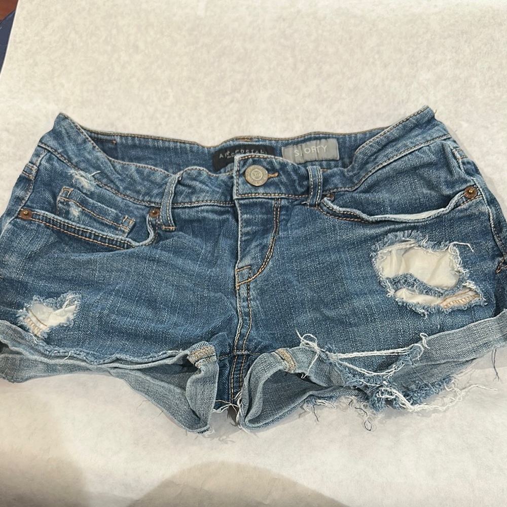 Blue Denim Shorts